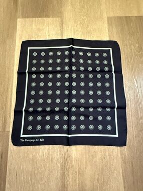 Vintage Silk scarf Yale campaign made in Italy